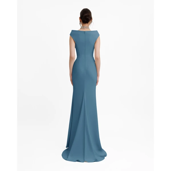 Gemy Maalouf Bateau Collar Slim-Cut Dress, view 3