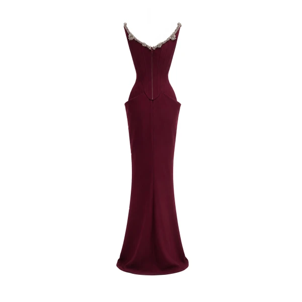 Gemy Maalouf Beaded Bow Dress, view 6
