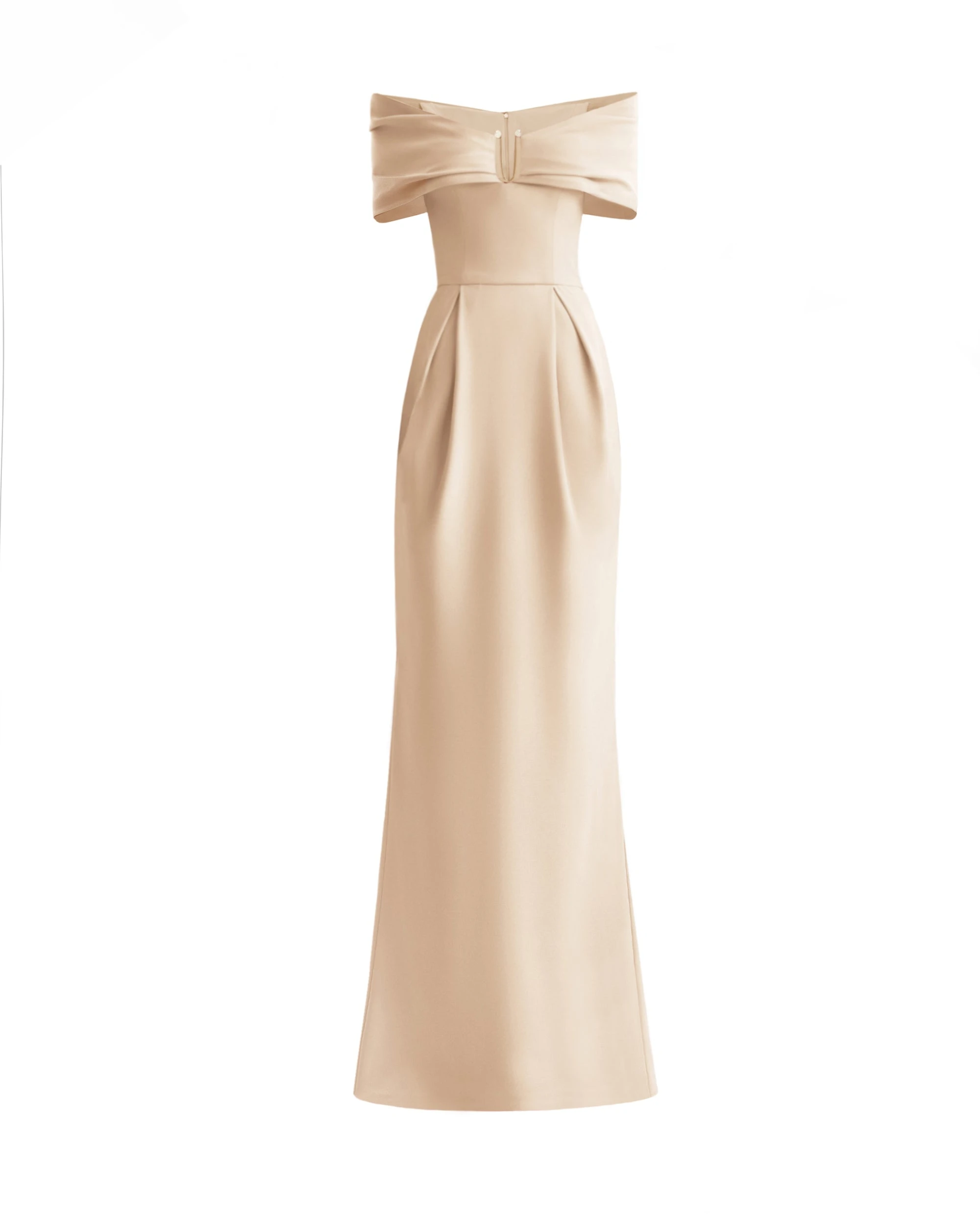 Gemy Maalouf Beaded Buckle Off-Shoulder Dress Gemy Maalouf Beaded Buckle Off-Shoulder Dress