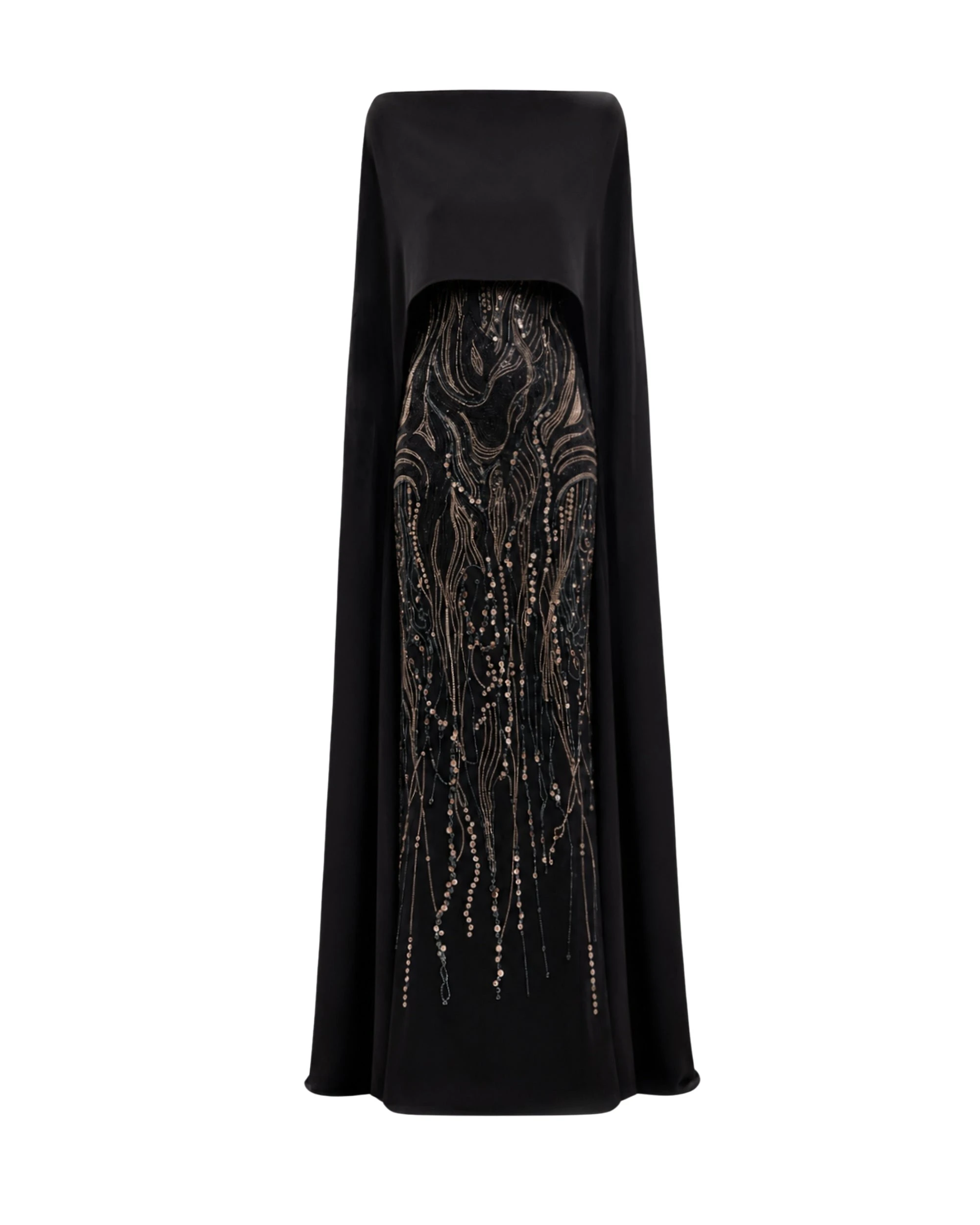 Gemy-Maalouf-Beaded-Cape-Dress-coveti91654_nobg Gemy Maalouf Beaded Cape Dress
