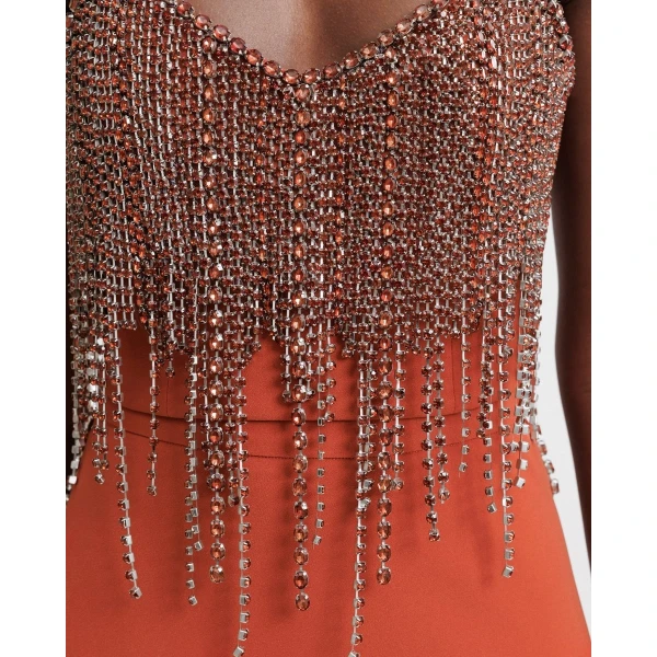 Gemy Maalouf Beaded Cropped Top, view 5