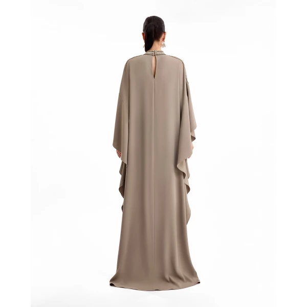 Gemy Maalouf Beaded Draped Kaftan, view 4