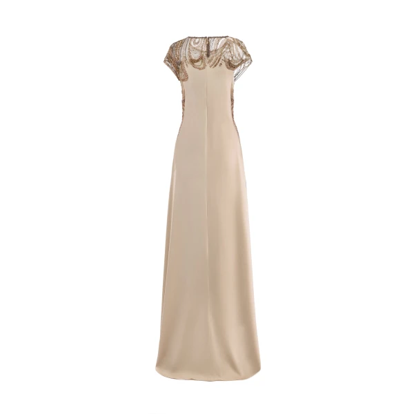 Gemy Maalouf Beaded Embroidered Dress, view 5