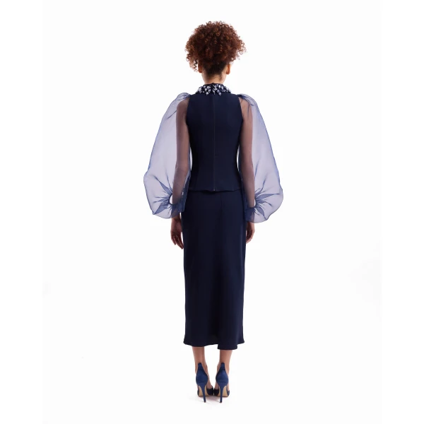 Gemy Maalouf Beaded High-Neck Set, view 4
