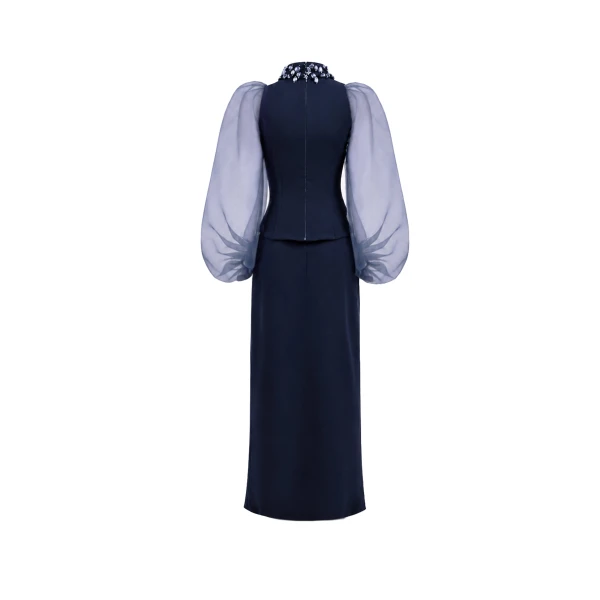 Gemy Maalouf Beaded High-Neck Set, view 6