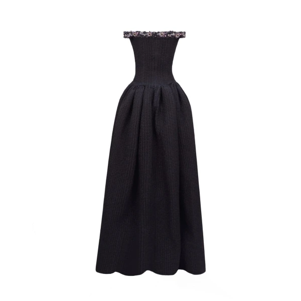 Gemy Maalouf Beaded Off-the-shoulders Dress, view 5