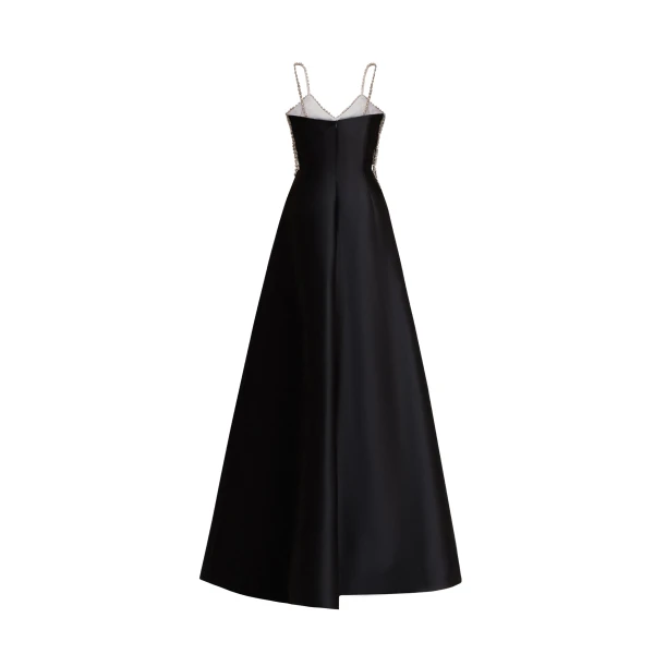 Gemy Maalouf Beaded Tassels Long Dress, view 5