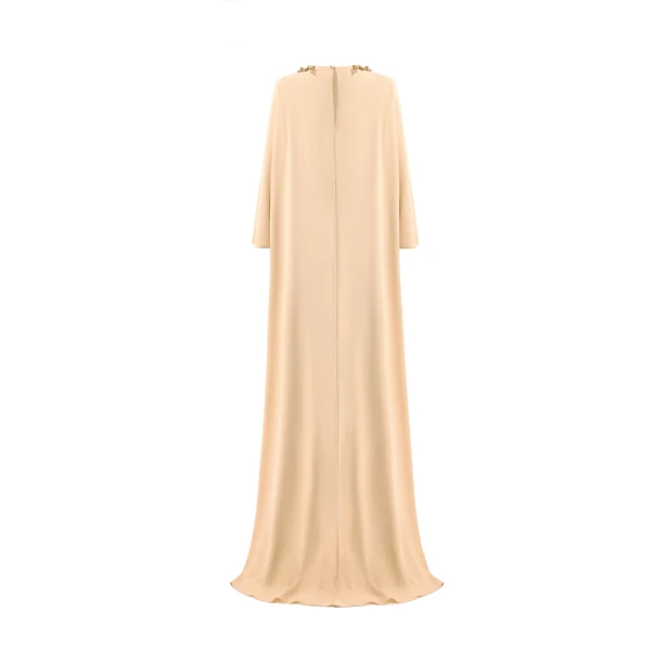 Gemy Maalouf Beaded V-Neck Kaftan, view 6