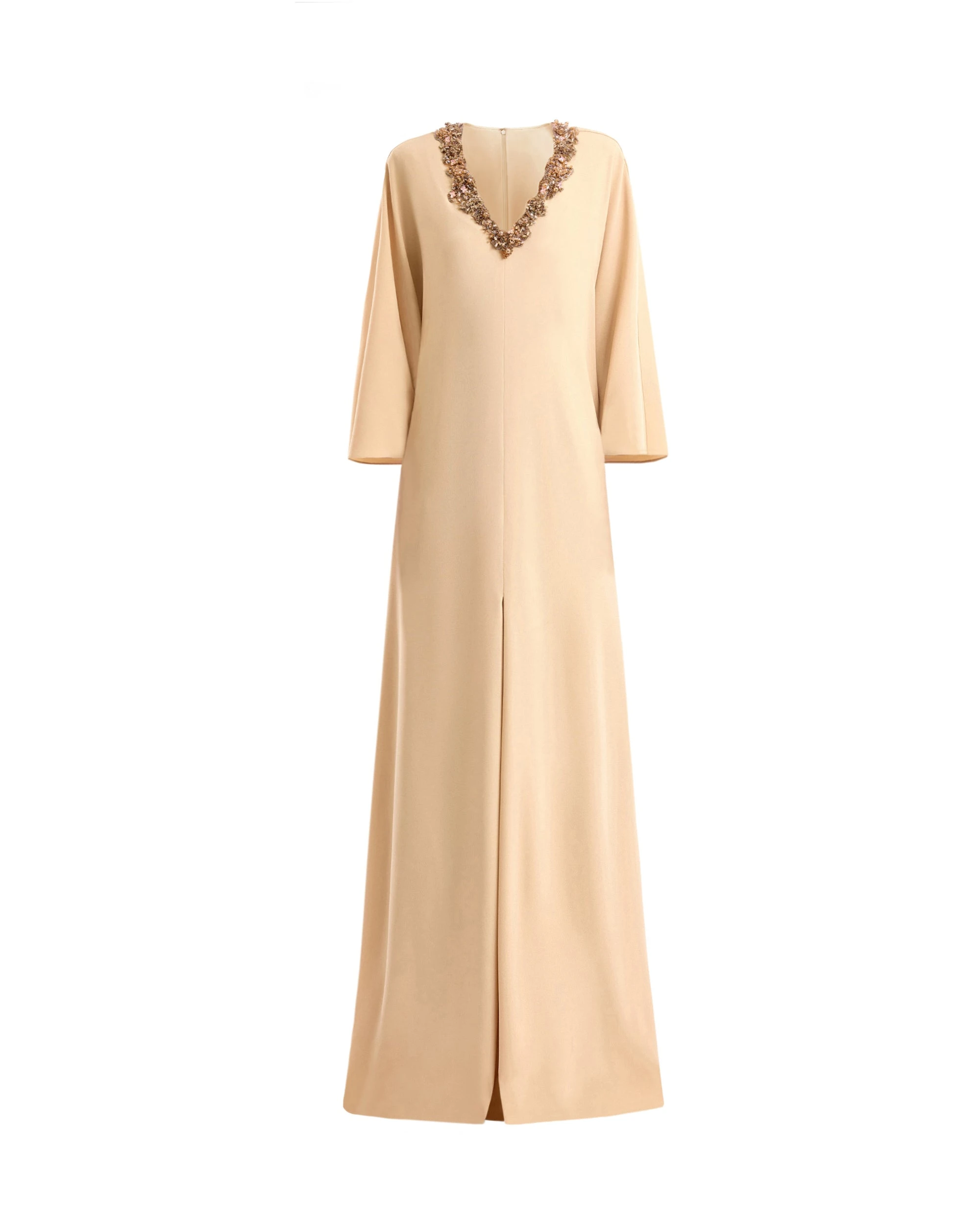 Gemy Maalouf Beaded V-Neck Kaftan Gemy Maalouf Beaded V-Neck Kaftan