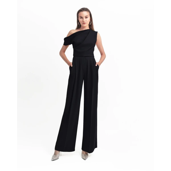 Gemy Maalouf Black Crepe  Set, view 2
