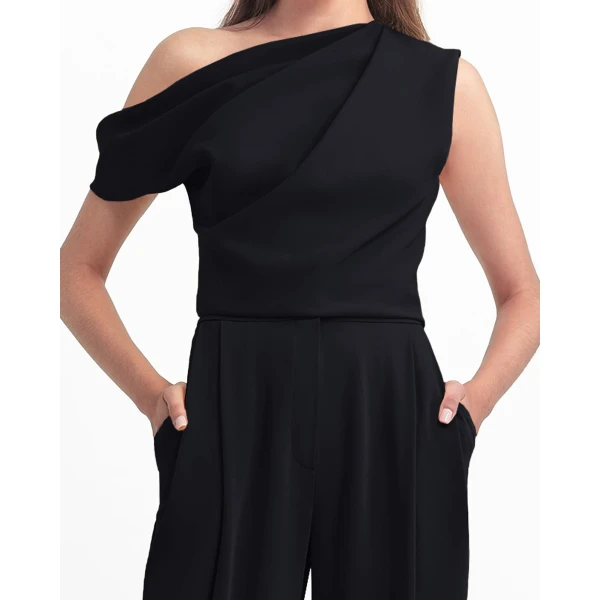 Gemy Maalouf Black Crepe  Set, view 4