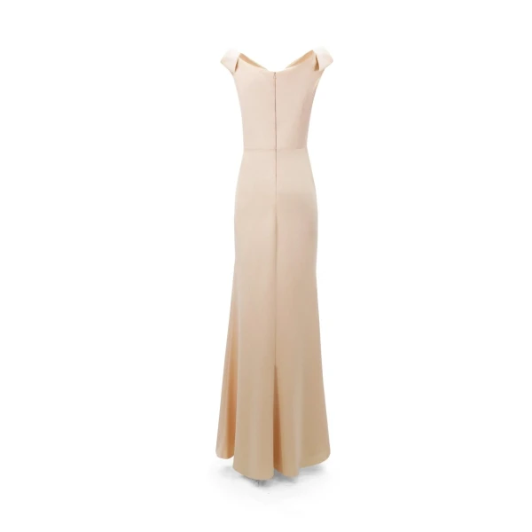 Gemy Maalouf Bow-Shoulder Drapped Dress, view 5