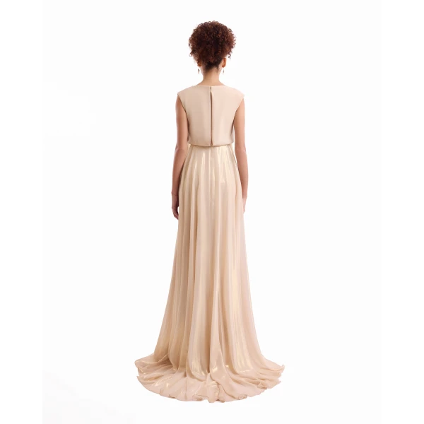 Gemy Maalouf Cowl Gathered Dress, view 4