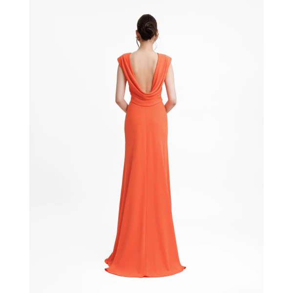 Gemy Maalouf Cowl Neckline Dress, view 3