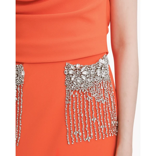 Gemy Maalouf Cowl Neckline Dress, view 4
