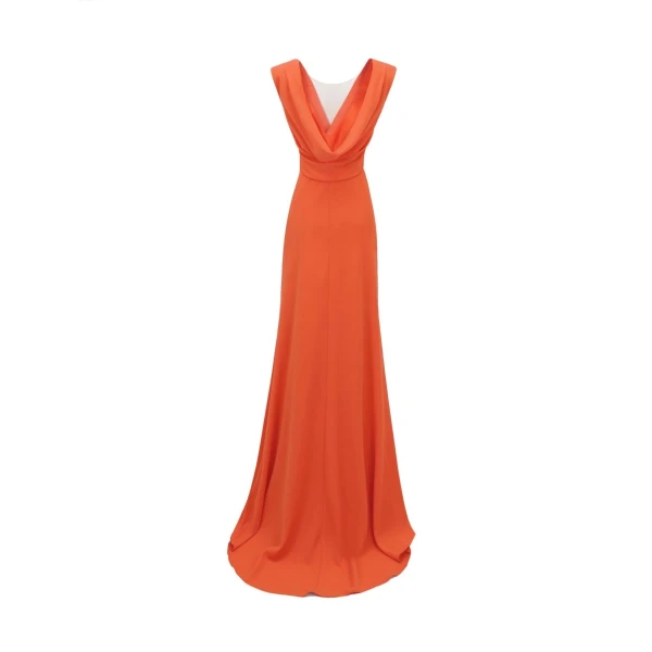 Gemy Maalouf Cowl Neckline Dress, view 5