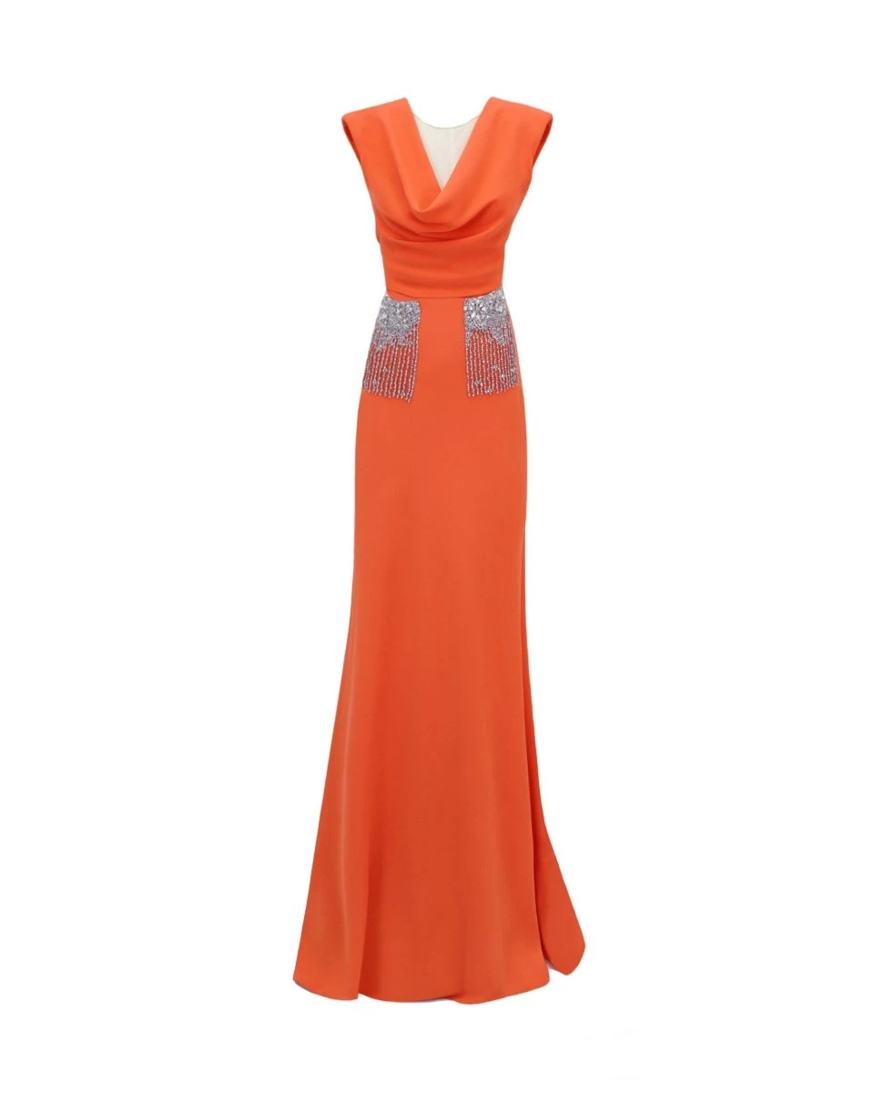 Gemy Maalouf Cowl Neckline Dress Gemy Maalouf Cowl Neckline Dress