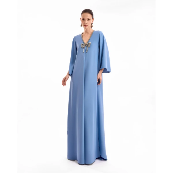 Gemy Maalouf Crystal Bow Kaftan, view 2