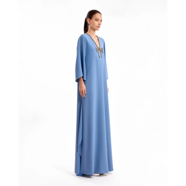 Gemy Maalouf Crystal Bow Kaftan, view 3