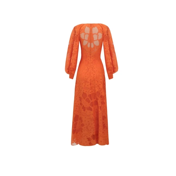 Gemy Maalouf Draped Bishop Sleeves Dress, view 5
