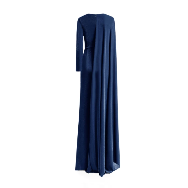 Gemy Maalouf Draped Dress With A Cape-like Sleeve, view 5