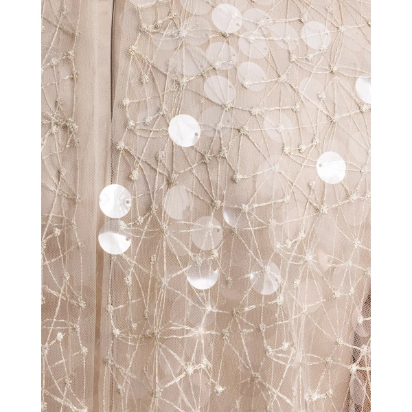 Gemy Maalouf Draped Dress With Beaded Cape, view 4
