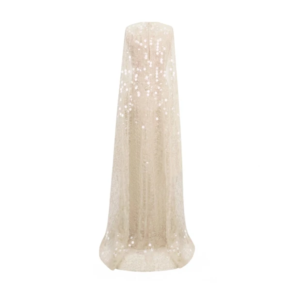 Gemy Maalouf Draped Dress With Beaded Cape, view 5