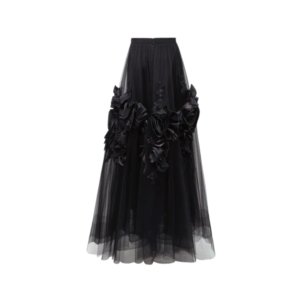 Gemy Maalouf Draped Florals Midi Dress, view 5