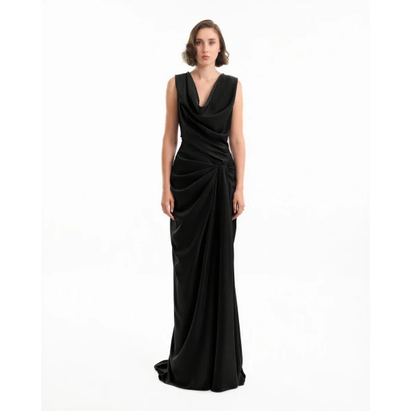 Gemy Maalouf Draped Long Dress, view 2