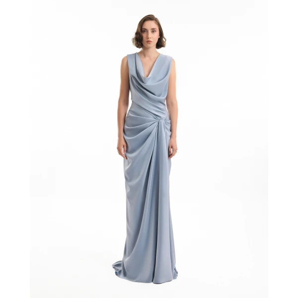 Gemy Maalouf Draped Long Dress, view 2