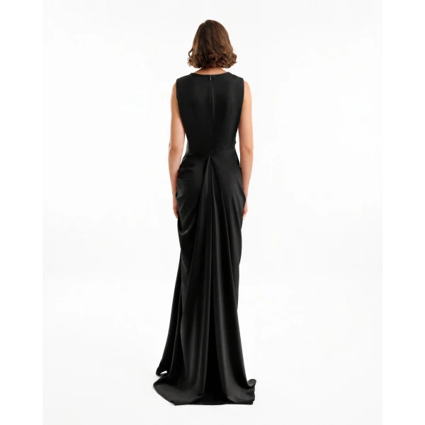 Gemy Maalouf Draped Long Dress, view 3