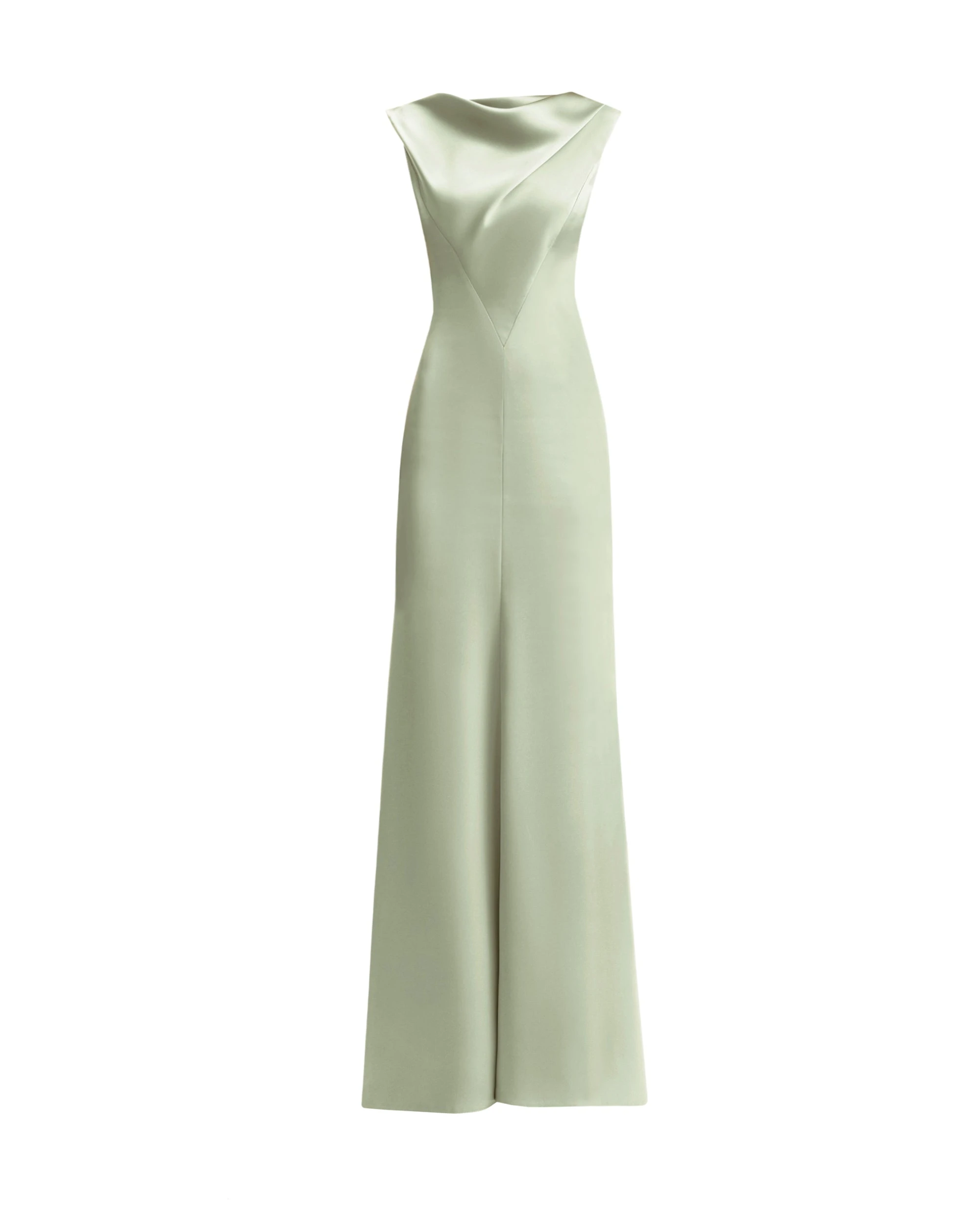 Gemy Maalouf Draped Long Dress with V-Bodice Gemy Maalouf Draped Long Dress with V-Bodice