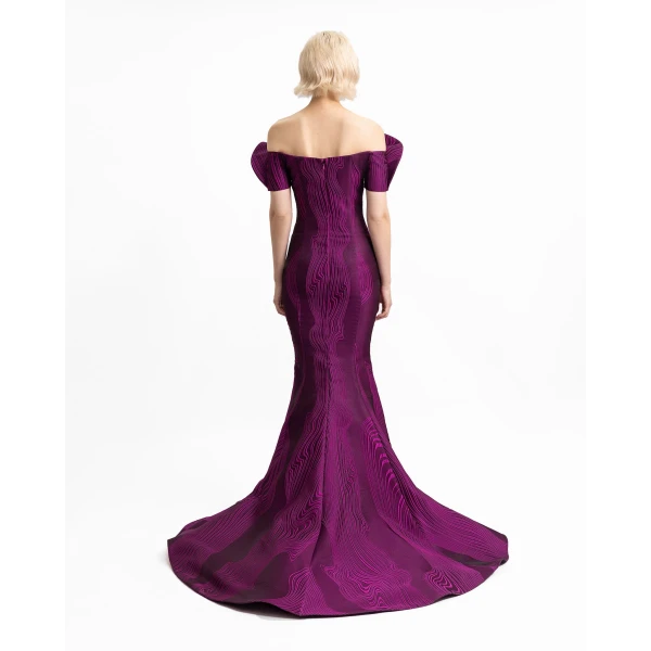 Gemy Maalouf Draped Off-Shoulders Dress, view 3