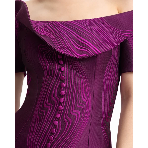 Gemy Maalouf Draped Off-Shoulders Dress, view 4