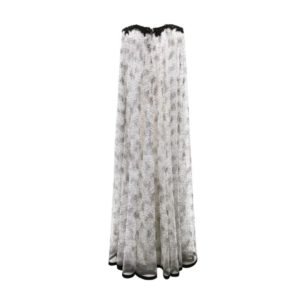 Gemy Maalouf Draped Shoulder Flower Kaftan, view 5