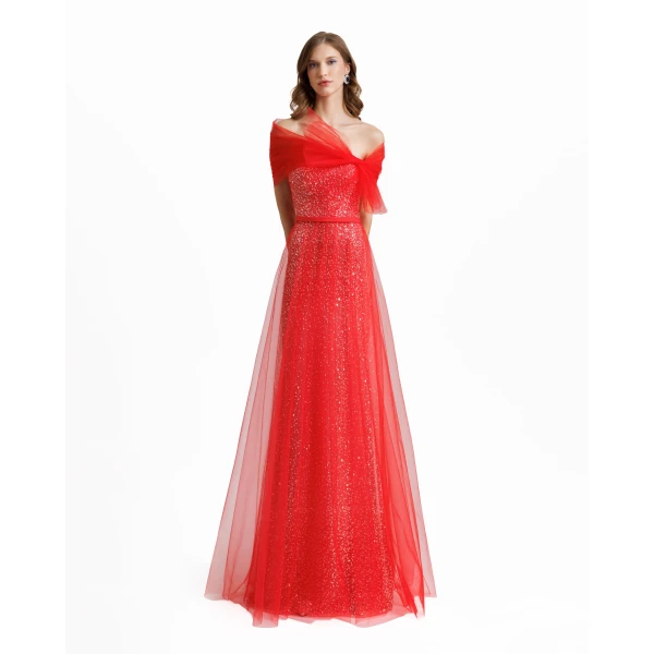 Gemy Maalouf Dress With Bow Design, view 2