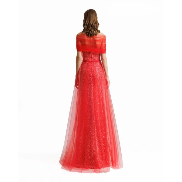 Gemy Maalouf Dress With Bow Design, view 3