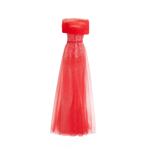 Gemy Maalouf Dress With Bow Design, view 5