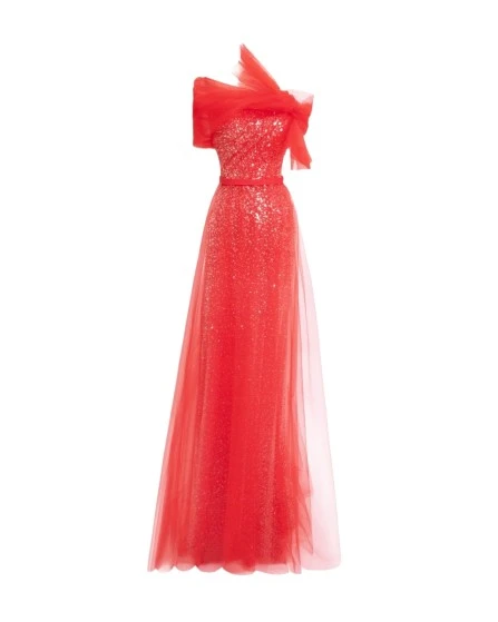 Gemy-Maalouf-Dress-With-Bow-Design-coveti72338_nobg Gemy Maalouf Dress With Bow Design