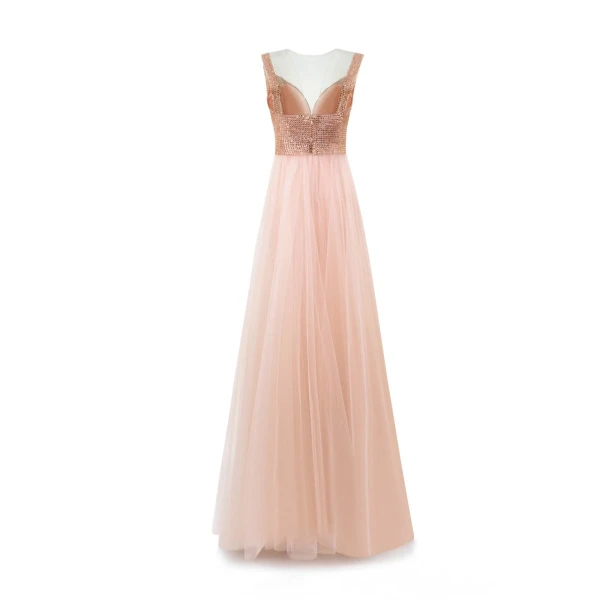 Gemy Maalouf Embellished Corseted Tulle Dress, view 5