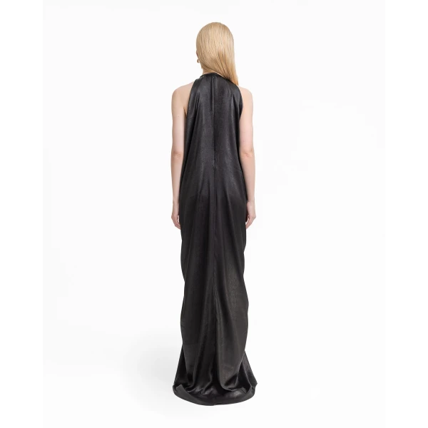 Gemy Maalouf Embellished Draped Lamé Dress, view 3