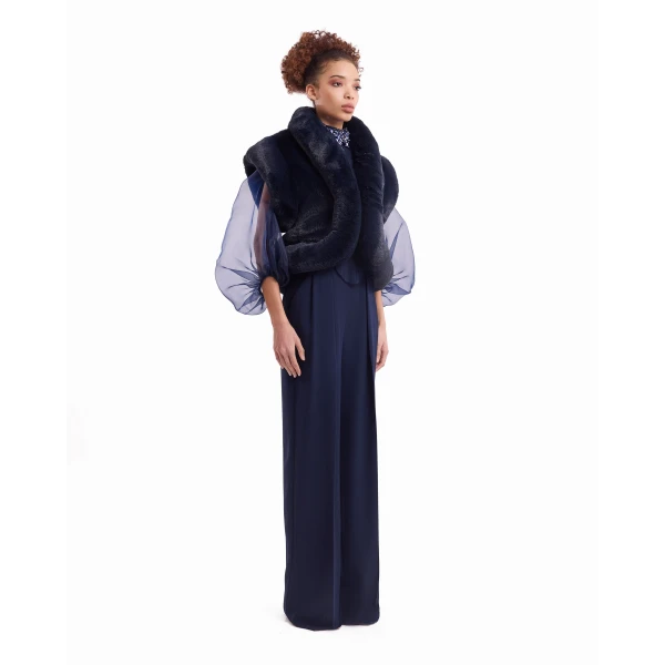 Gemy Maalouf Embellished High-Neck Set, view 3