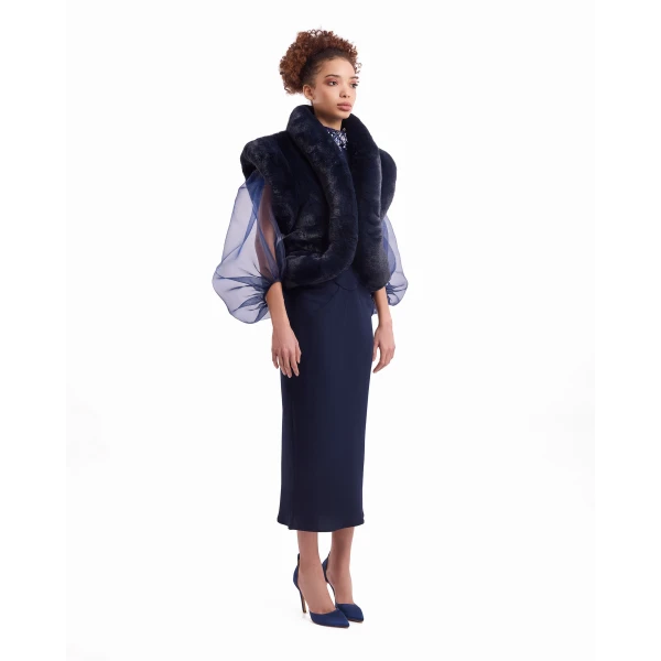 Gemy Maalouf Embellished High-Neck Set, view 3