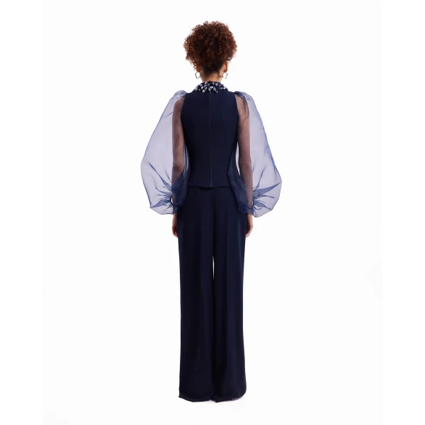 Gemy Maalouf Embellished High-Neck Set, view 4