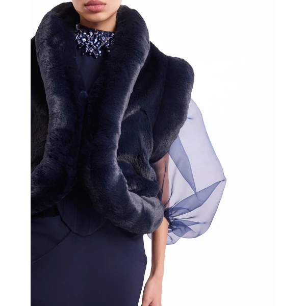 Gemy Maalouf Embellished High-Neck Set, view 5