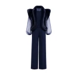 Gemy Maalouf Embellished High-Neck Set