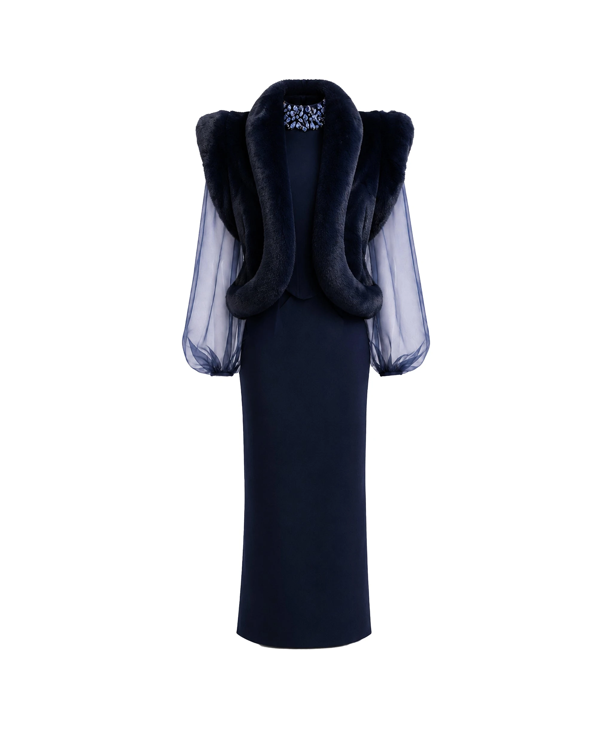 Gemy Maalouf Embellished High-Neck Set Gemy Maalouf Embellished High-Neck Set