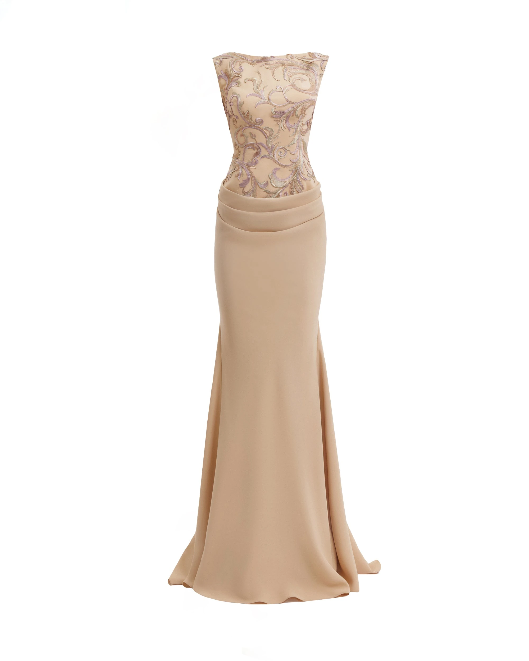 Gemy Maalouf Embroidered Fitted Dress Gemy Maalouf Embroidered Fitted Dress