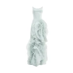 Gemy Maalouf Fitted Scoop-Neck Dress with Sculpted Flowers Gemy Maalouf Fitted Scoop-Neck Dress with Sculpted Flowers