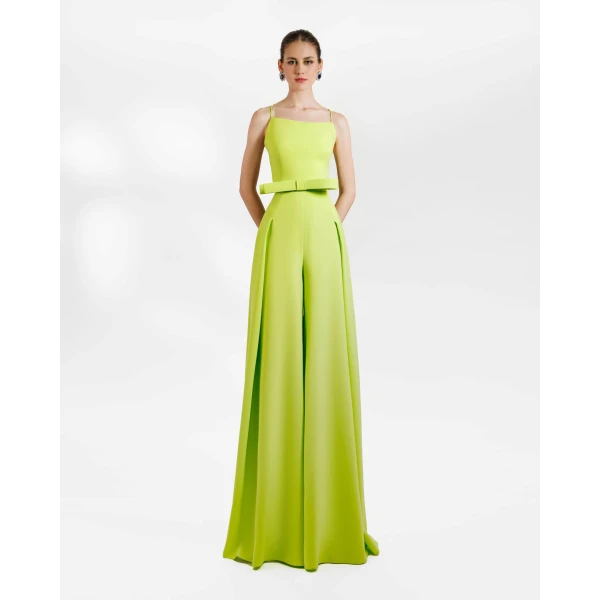 Gemy Maalouf Flared Pant Crepe Set, view 2